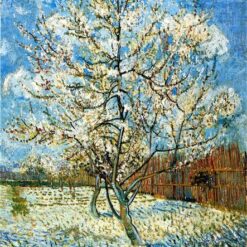 Peach Trees in Blossom Oil Painting by Vincent van Gogh - 1888 Masterpiece Reproduction, Dafen Village Studio