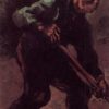 Authentic Van Gogh Oil Painting Reproduction - "Peasant Digging" (1885) - Dafen Village Custom Art