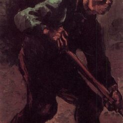 Authentic Van Gogh Oil Painting Reproduction - "Peasant Digging" (1885) - Dafen Village Custom Art