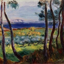 Pierre-Auguste Renoir "Pines in the Vicinity of Cagnes" 1910 – Handcrafted Oil Painting Reproduction for Landscape and Nature Art Decor
