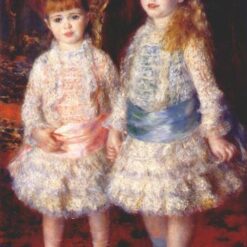 Pierre-Auguste Renoir "Pink and Blue" 1881 – Handcrafted Oil Painting Reproduction for Portrait and Figurative Art Decor