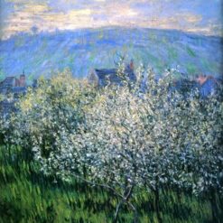 1879 Plums Blossom by Claude Monet – Custom Oil Painting | Dafen Village Artisan Work