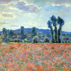 Dafen Village Custom Oil Painting of Monet’s Poppy Field in Giverny (1890) – High-Quality Canvas Reproduction
