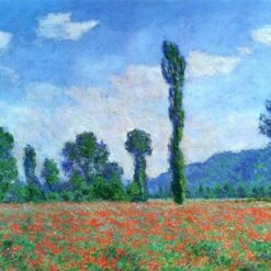 Hand-painted Reproduction of Poppy Field in Giverny (1890) by Claude Monet - High-Quality Oil Painting from Dafen Village