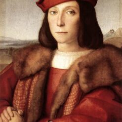Custom High Renaissance Oil Painting – Raphael’s Portrait of a Man Holding an Apple, Hand-Painted Canvas from Dafen Village Art Studio