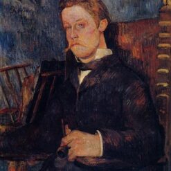 Portrait of a Seated Man" by Paul Gauguin 1884 - Hand-Painted Oil Painting Reproduction | Fine Art Canvas from Dafen Village