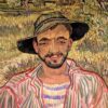 1889 Portrait of a Young Peasant by Vincent van Gogh - Hand-Painted Fine Art Oil Painting from Dafen Village Studio