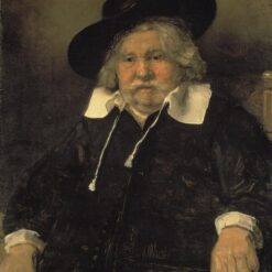 Hand-painted Rembrandt 'Portrait of an Elderly Man' 1667 – A Stunning Depiction of Age and Dignity