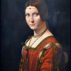 Authentic Reproduction of "La Belle Ferronière" by Leonardo da Vinci – Custom Oil Painting Inspired by the c.1490 Portrait | Dafen Village