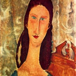 Amedeo Modigliani "Portrait of Jeanne Hébuterne" 1919 - Authentic Oil Painting Reproduction | Elegant Hand-Painted Canvas Artwork