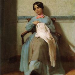 Custom Oil Painting of Bouguereau's "Portrait of Léonie Bouguereau" | 1850 Artwork from Dafen Village Studio