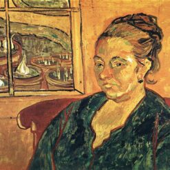 Impressionist Masterpiece: Madame Augustine Roulin by Vincent van Gogh – 1888 Oil Painting Reproduction from Dafen Village