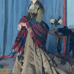 Reproduction of Claude Monet’s Portrait of Madame Gaudibert (1868) – Original Oil Painting from Dafen Village Studio