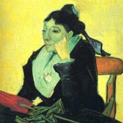 Vintage Style Portrait of Madame Ginoux (L'Arlesienne) by Vincent van Gogh, Handcrafted Oil Painting - Exclusive Dafen Village Art