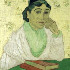 Vincent van Gogh's Portrait of Madame Ginoux (1888) - L'Arlesienne Style Custom Oil Painting, Created by Dafen Village Artists
