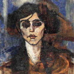 Authentic Hand-Painted Oil Painting Reproduction: "Portrait of Maude Abrantes" by Amedeo Modigliani | Fine Art Canvas for Home or Office
