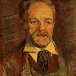 Hand-Painted Portrait of Père Tanguy by Vincent van Gogh, Classic Art Reproduction from Dafen Village Oil Painting Studio