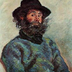 Authentic Portrait of Poly, Fisherman at Kervillaouen by Claude Monet - Custom Hand-Painted Oil Painting Reproduction from Dafen Village