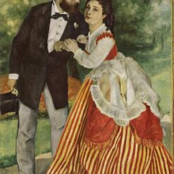 Buy "Alfred Sisley and His Wife" by Pierre-Auguste Renoir – Hand-Painted Oil Painting Reproduction | Impressionist Art from Dafen Village