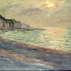 Vibrant Claude Monet Pourville, Sunset (1882) Oil Painting – Custom Reproduction from Dafen Village Artists