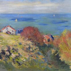 Classic Impressionism: Monet’s Pourville (1882) Oil Painting - Handcrafted from Dafen Village Studio