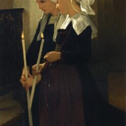 Reproduction of Bouguereau’s "Prayer at Sainte Anne d'Auray" | High-Quality Hand-painted Oil Art for Sale