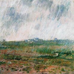 Claude Monet’s "Rain in Belle-Ile" (1886) - High-Quality Oil Painting Reproduction from Dafen Village