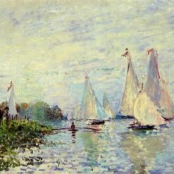 Hand-Painted Reproduction of Claude Monet's Regatta at Argenteuil (1874) - Dafen Village Impressionist Style Artwork