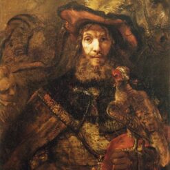 Rembrandt 'Man with a Falcon' c.1661 – Masterful Portrait of a Noble Figure and His Companion