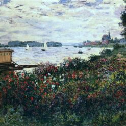 Claude Monet’s Riverbank at Argenteuil (1877) - Custom Oil Painting | Dafen Village Studio | Impressionist Art for Your Home