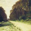 Impressionist Oil Painting of Road in a Forest Fontainebleau by Claude Monet | Custom Artwork from Dafen Village Studio