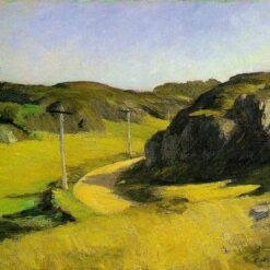 Road in Maine" by Edward Hopper 1914 - Hand-Painted Oil Painting Reproduction | Fine Art Canvas from Dafen Village