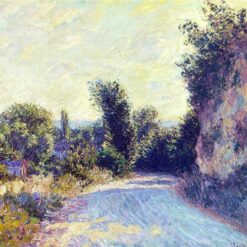 Monet's Road near Giverny 02 (1885) Oil Painting - Handcrafted Reproduction by Expert Artists from Dafen Village