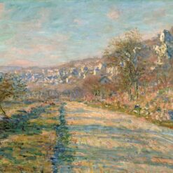 Claude Monet Road of La Roche-Guyon (1880) Oil Painting Reproduction – Scenic French Road Landscape Artwork by Dafen Village Artist