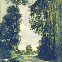 Road to the Saint-Simeon Farm by Claude Monet - High-Quality Hand-Painted Oil Painting Reproduction | Dafen Village Studio