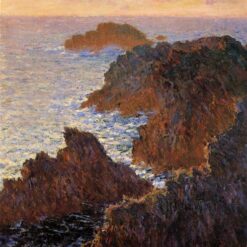 Claude Monet 1886 Oil Painting Reproduction | Rocks at Belle-Ile, Port-Domois Seascape | Dafen Village Impressionist Art
