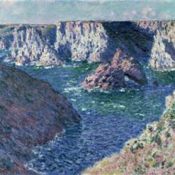 Claude Monet’s Rocks at Belle-Ile – Stunning Reproduction Oil Painting, Custom Handmade by Dafen Village Artists