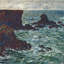 Claude Monet Rocks at Port Coton, the Lion Rock (1886) – Custom Oil Painting Reproduction by Dafen Village Artists