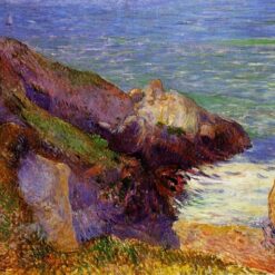 Buy Paul Gauguin’s "Rocks on the Breton Coast" 1888 - Premium Oil Painting Reproduction | Custom Handcrafted Canvas Art
