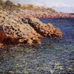 Authentic Claude Monet Rocks on the Mediterranean Coast (1888) Oil Painting - Custom Reproduction - Dafen Village Oil Paintings