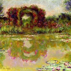 Claude Monet's Rose Arches at Giverny – High-Quality Canvas Oil Painting from Dafen Village Studio