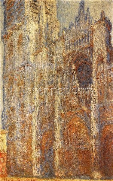 Claude Monet Rouen Cathedral at Noon (1894) | High-Quality Hand-Painted Oil Painting from Dafen Village Studio