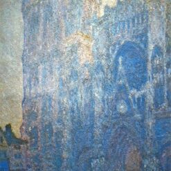 Monet’s Rouen Cathedral Portal Morning Effect – Fine Art Oil Painting for Elegant Home Interiors