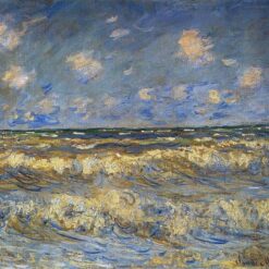 Custom Impressionist Oil Painting of Rough Sea by Claude Monet (1881) - Seaside Art from Dafen Village Studio