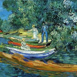 Dafen Village Reproduction of Vincent van Gogh's Rowing Boats on the Banks of the Oise at Auvers (1890) - Classic Oil Art