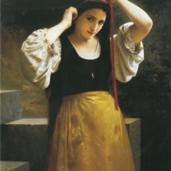 Reproduction of Bouguereau’s "Rustic Toilet" | High-Quality Hand-painted Oil Art for Sale
