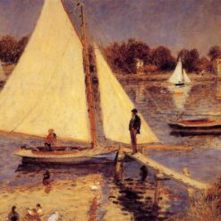 Pierre-Auguste Renoir "Sailboats at Argenteuil" 1874 – Premium Handcrafted Oil Painting Reproduction for Art Collectors
