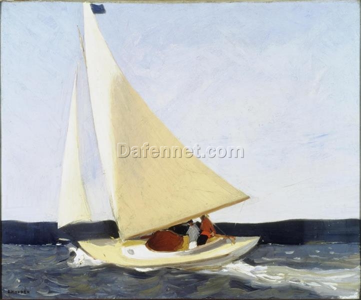 Sailing” by Edward Hopper – Stunning Oil Painting Reproduction | High-Quality Hand-Painted Canvas Art for Home Décor