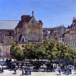 Claude Monet’s Saint Germain l'Auxerrois (1867) - Custom Oil Painting Reproduction, Ideal for Luxury Home Decor