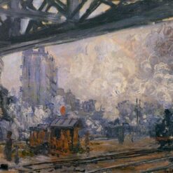 1887 Saint-Lazare Station, Exterior View by Claude Monet - Custom Hand-Painted Oil Painting from Dafen Village
